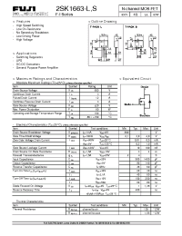 Datasheet 2SK1663-L manufacturer Fuji